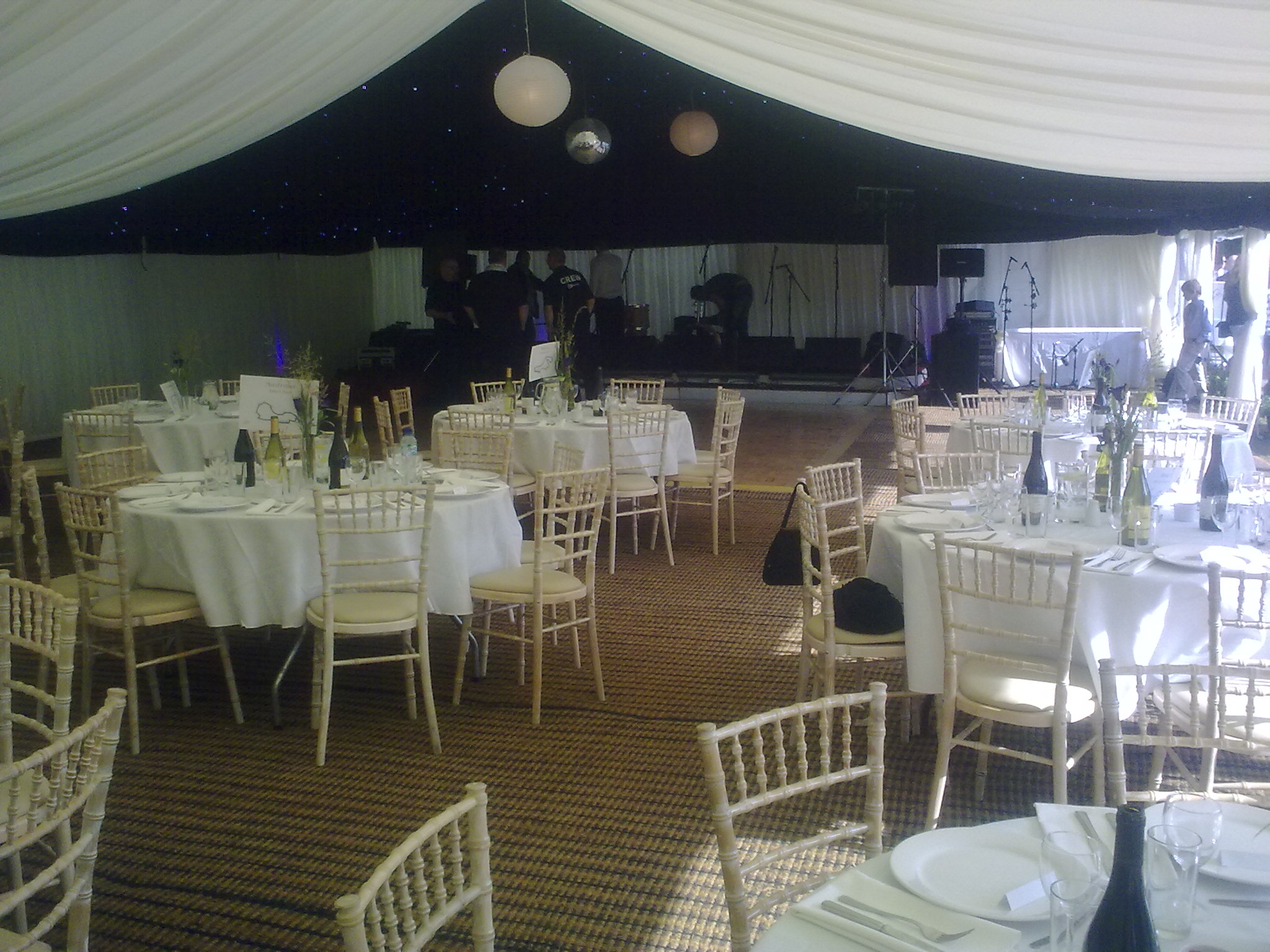 Sit Down Meal Set Up