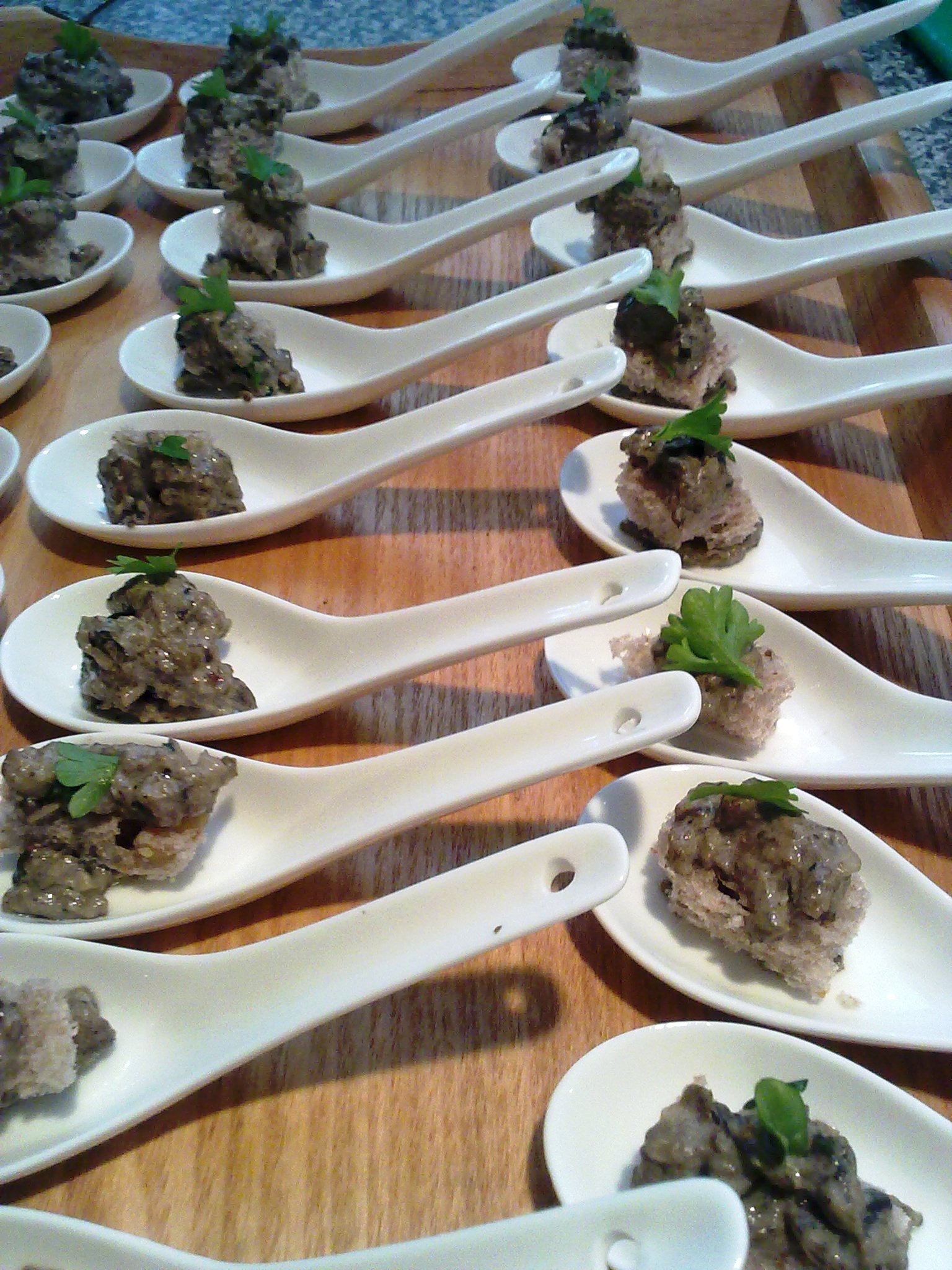 Canapes in London Apartment